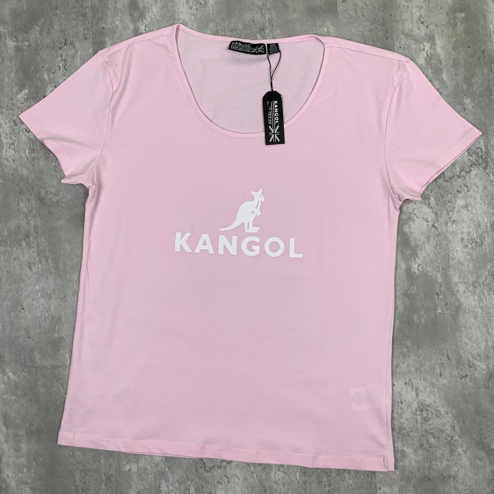 Kangol Top Womens Medium Pink Breast Cancer Casual Kangaroo Graphic Shirt NWT